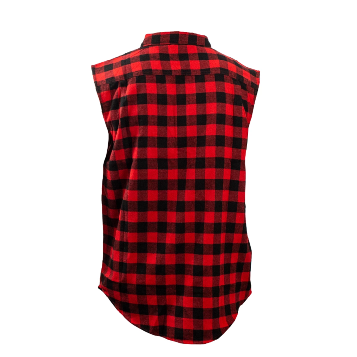 Zip Up Vest - Red Flannel