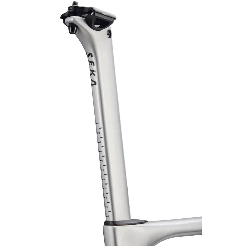 SEKA Spear Carbon Seatpost Achromatic Silver