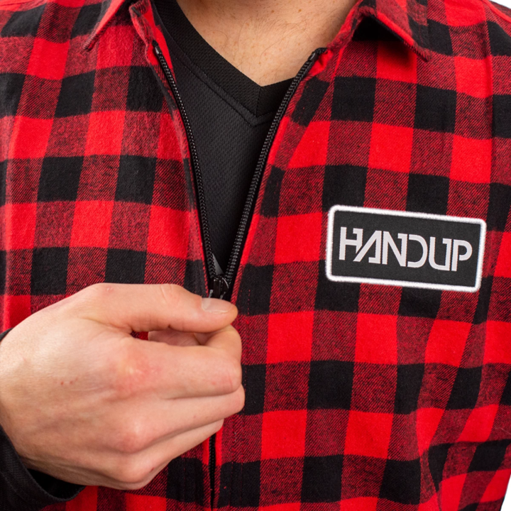Zip Up Vest - Red Flannel