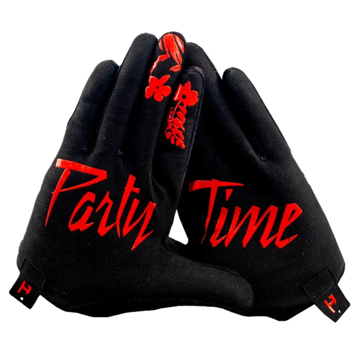 Gloves - Red Floral